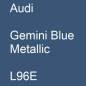 Preview: Audi, Gemini Blue Metallic, L96E.